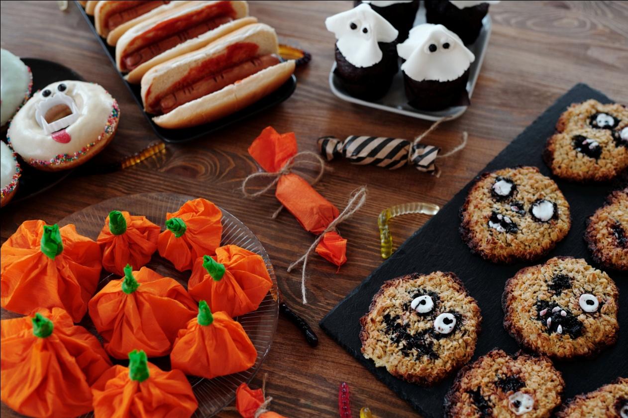 Halloween treats on a table