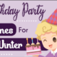 birthday party themes in winter
