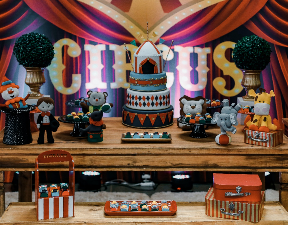 a circus-themed party in Miami