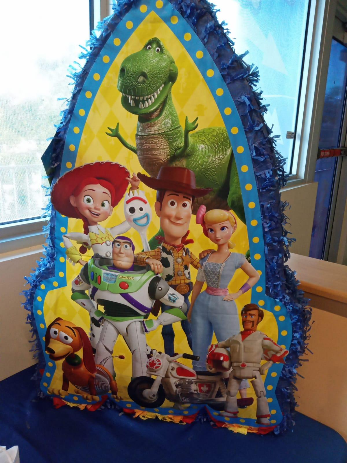 Décor in a birthday party based on the cartoon Toy Story’s theme