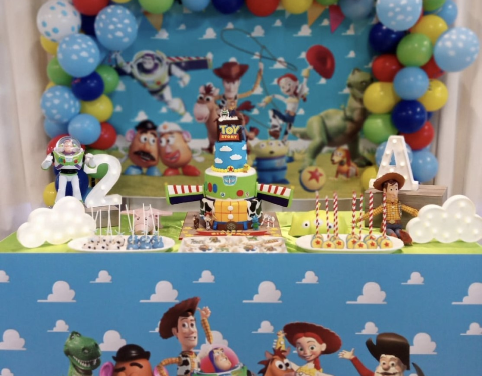 A Toy Story themed birthday with cakes and more.