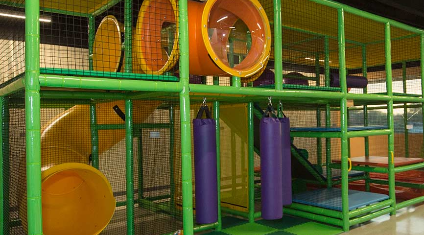 a birthday play area