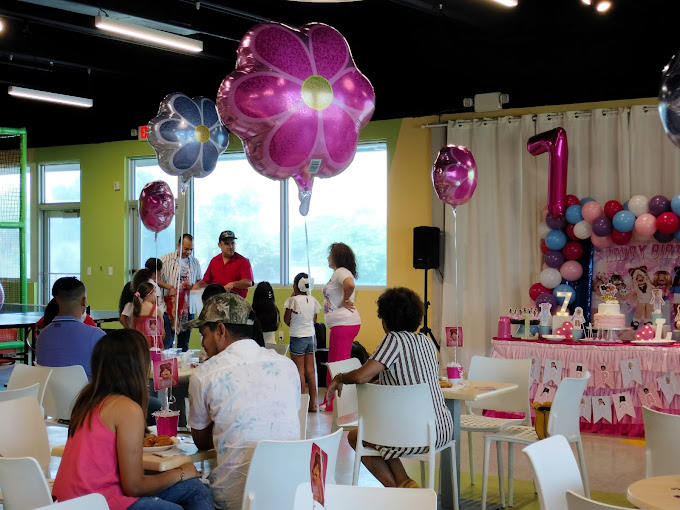 An image showing a birthday party set up at BirthdayLand