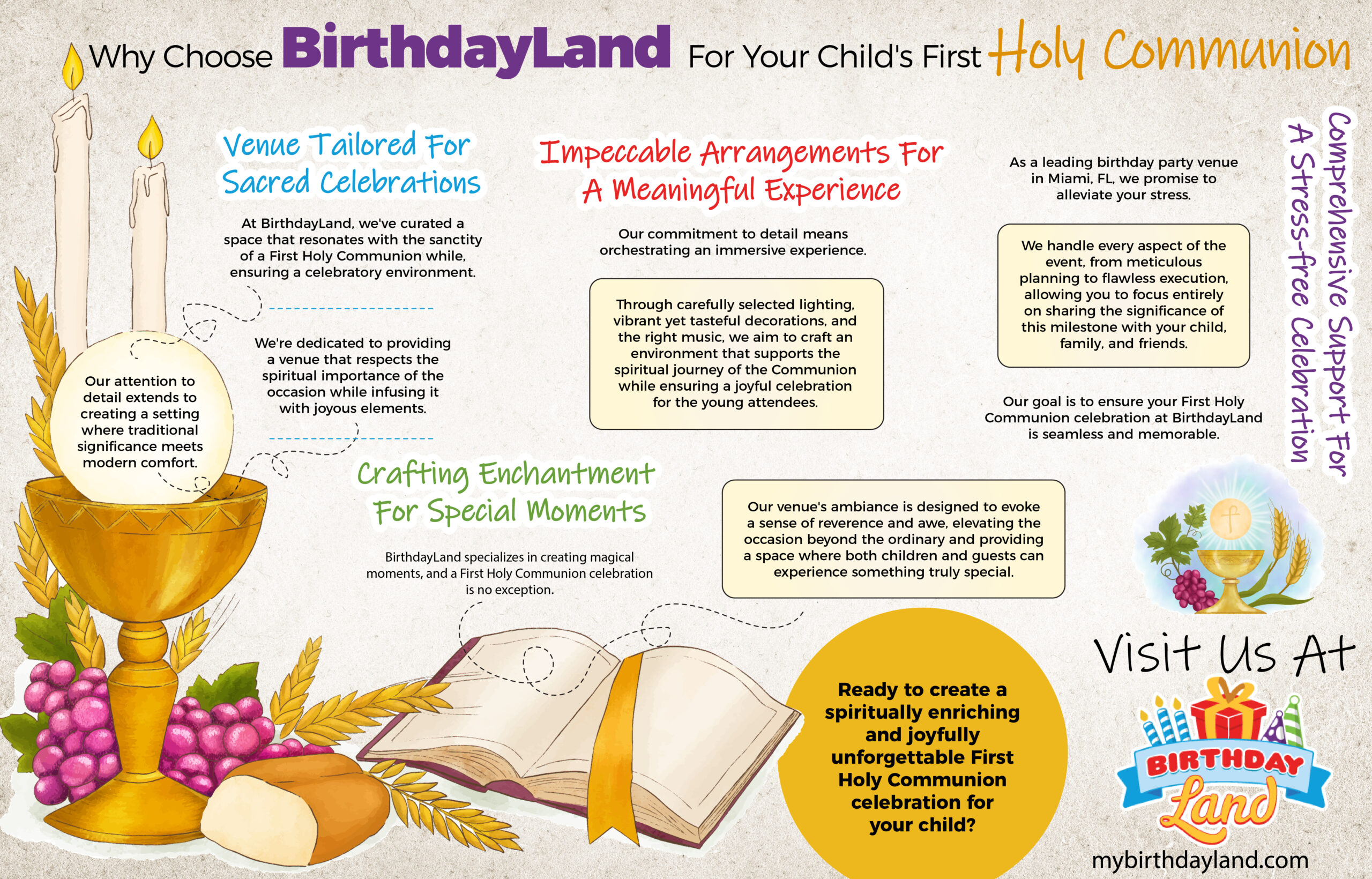 Why choose birthdayland for Child's first Holy Communion