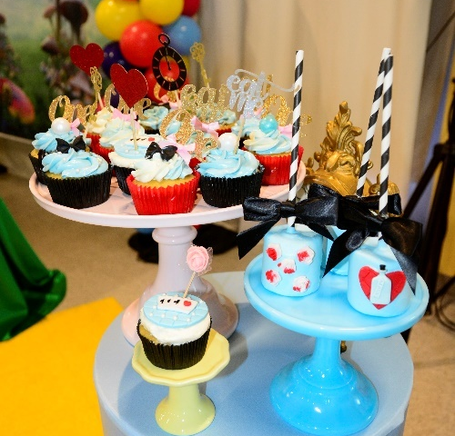 cupcakes being served as birthday party treats