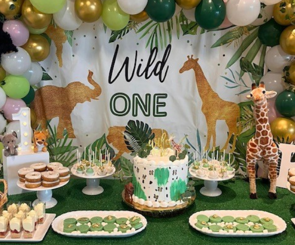 A safari themed birthday party