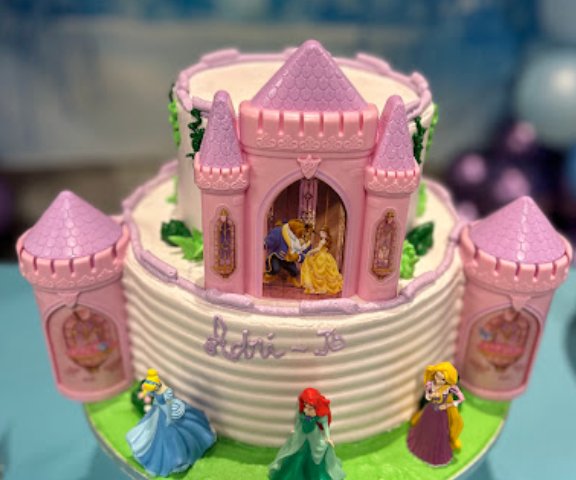 Princess-themed birthday cake